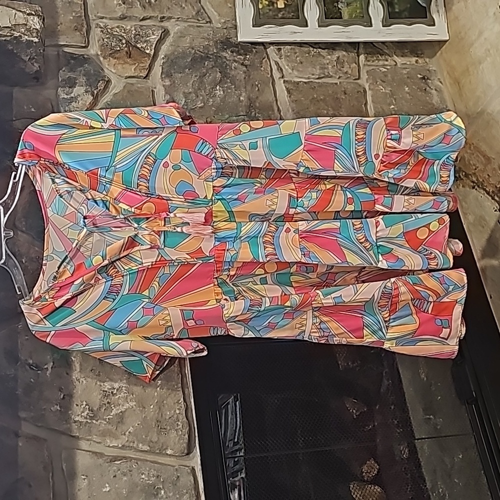 NWOT Colorful Tunic Style Top XL